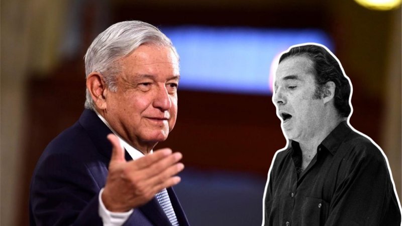 AMLO, al borde de las lágrimas, despide a Óscar Chávez (VIDEO)