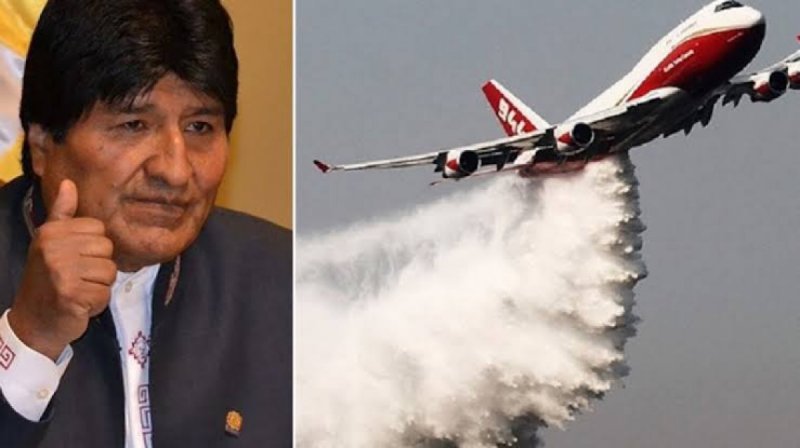 Evo Morales enviará “supertanker” para apagar fuego en la Amazonia. 