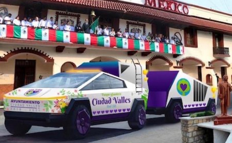 Alcalde de San Luis Potosí compra 15 Cybertrucks para convertirlas en patrullas blindadas. 