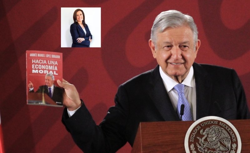 AMLO presenta libro y tuiteros se burlan del costo del de Margarita Zavala en 20 pesos