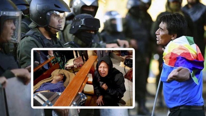 Más de 30 muertos en Bolivia tras la brutal represión del ejército. 