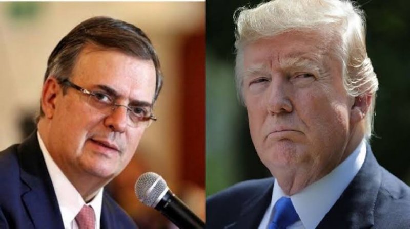 Trump agradece a Ebrard por su trabajo y compromiso para solucionar temas entre EU y México.