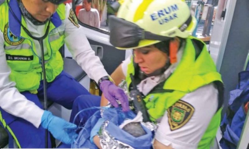Mujer bombero amamanta de la CDMX a bebita que fue abandonada entre dos paredes 
