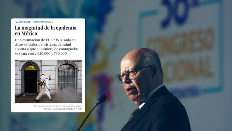 ¡Se volaron la barda! La oposición y El País aseguran que en Mexico hay 700 mil con Covid-19