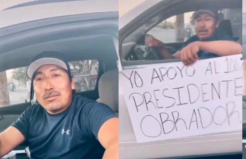 Hombre se burla de grupos Anti AMLO, “YA NO PODEMOS ROBAR A MANOS LLENAS”