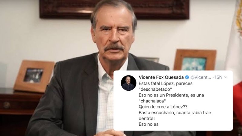 Vicente Fox culpa a AMLO por Chihuahua y lo llama “chachalaca”. y