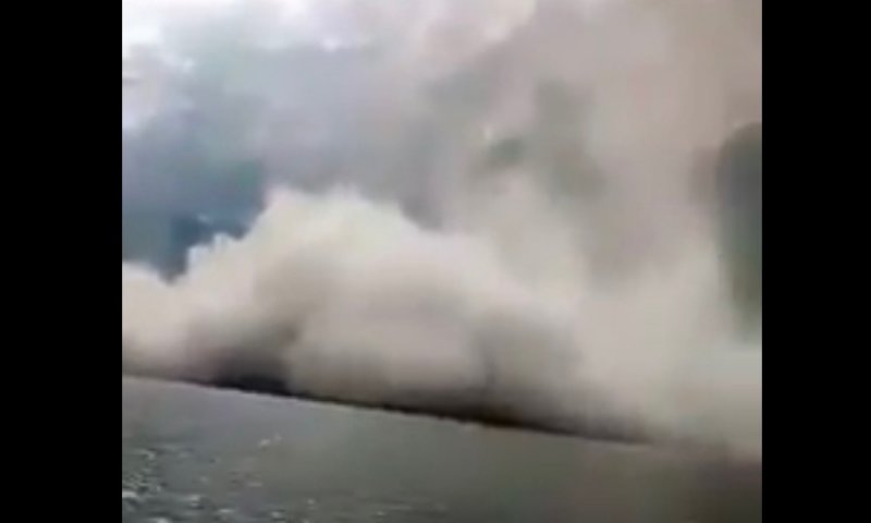 VIDEO: Turistas captan gigantesco derrumbe en el Cañón del sumidero, Chiapas.