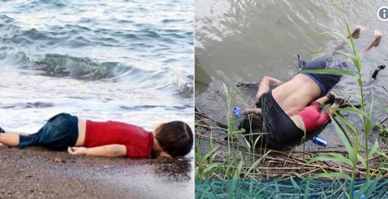 Las imágenes de Valeria y Aylan en México y Turquía: la tragedia de la migración en el mundo. 