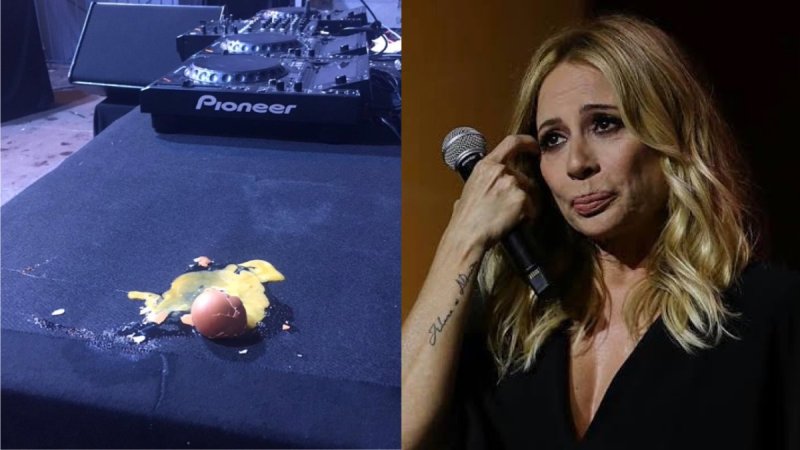 VIDEO: Avientan huevos y tomatazos a Martha Sánchez y obligan que cancele concierto.