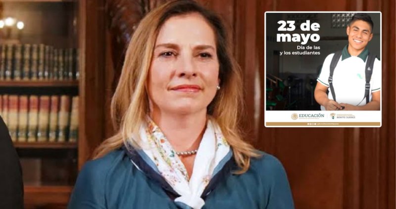 “Estudien, JAMÁS ABANDONEN la ESCUELA”, pide Beatriz Gutiérrez a estudiantes en su día