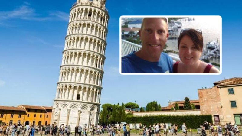 Nacos: Turistas de EU graban su nombre en Torre de Pisa para tomarse una selfie