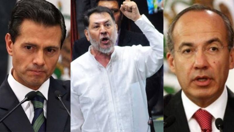 Noroña convoca a mexicanos a hacer que EPN y Calderón regresen lo que se llevaron 