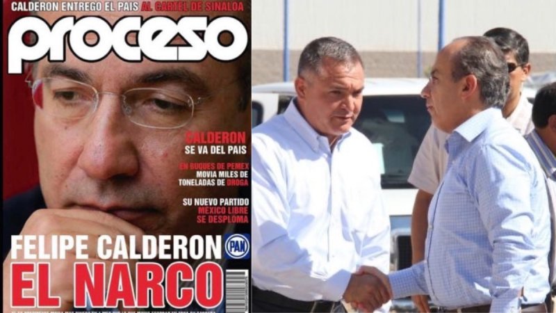 Proceso de deslinda de falsa portada donde se vincula a Felipe Calderón con el narco. y