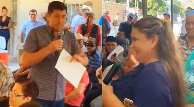 Alcalde exhibe en público a mujer con obesidad, otra vez. (VIDEO)