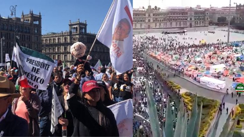 “El que no brinque es FRENA”, nace frente anti FRENAAA y marchan hacia el Zócalo