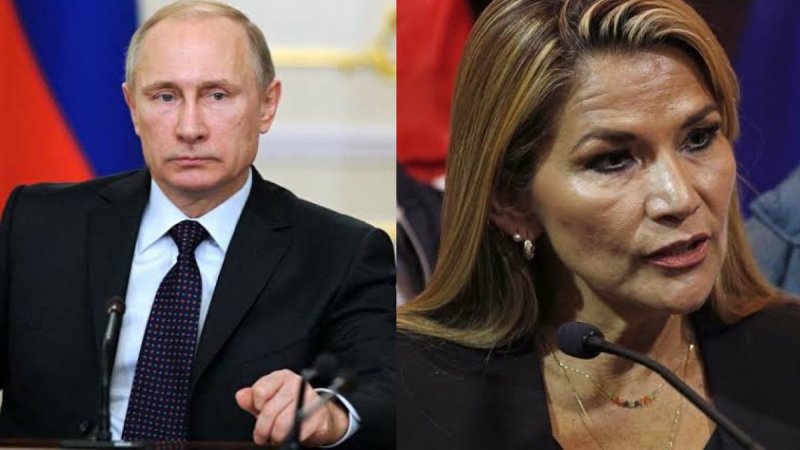 Putin se refiere a Bolivia y le tunde a la usurpadora Jeanine Añez