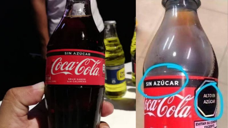 Nuevo etiquetado revela la gran MENTIRA de la Coca Cola “sin azúcar”