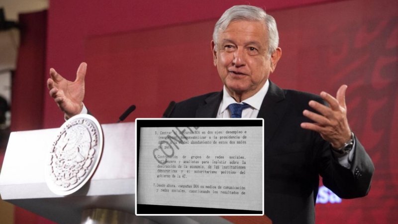 URGENTE: AMLO da a conocer dcto CONFIDENCIAL de la OPOSICIÓN para GOLPEAR a la 4T