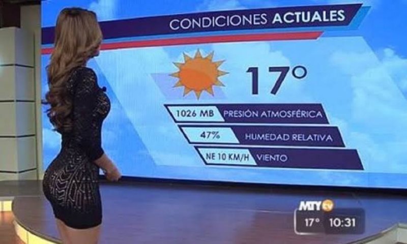 VIDEO: Esta es la terrible caída de la CHICA DEL CLIMA en programa EN VIVOy