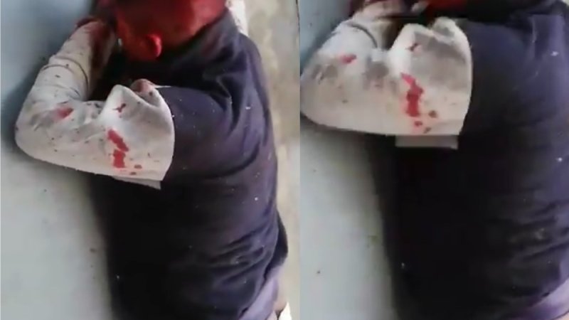 “Sin cuete valen verg...” otro asaltante de transporte es golpeado (VIDEO FUERTE)