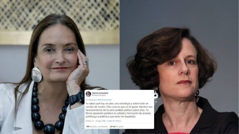 Armendáriz le tunde a Denise Dresser por burlarse del minuto de silencio por víctimas covid-19