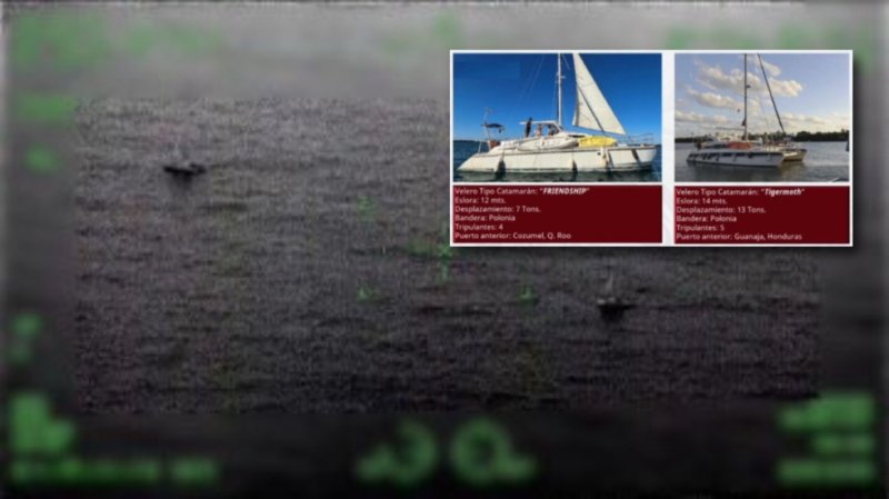 Localizan catamaranes que llevaban apoyo a Cuba en el Caribe; SEMAR despliega apoyo naval