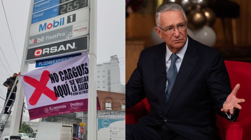 Salinas Pliego hace berrinche por mantas de PROFECO en gasolineras: “esto es extorsión”