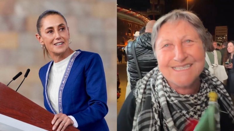 “Están haciendo muchas cosas buenas”: Ciudadana española se declara fan de Claudia Sheinbaum 