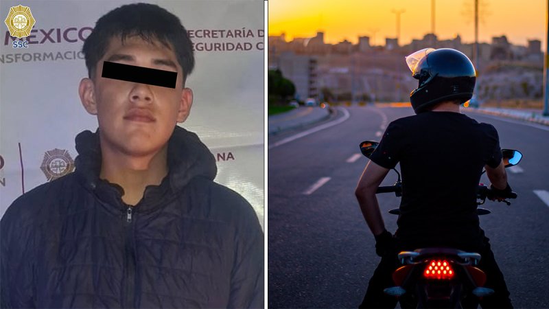 Detienen a motociclista que realizó disparos al aire en Paseo de la Reforma 