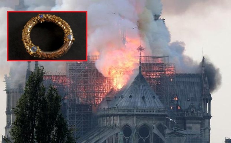 La corona de espinas de Cristo y estas otras reliquias están en peligro tras incendio de Notre Dame.