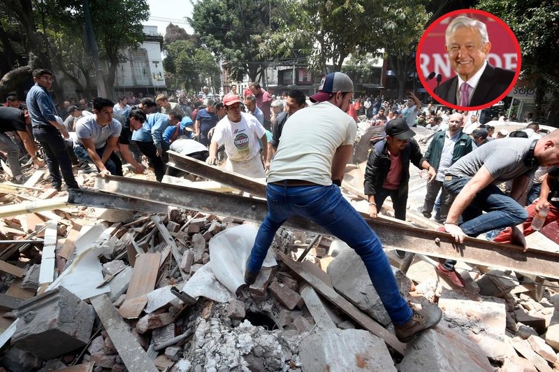 Se compromete AMLO a crear conjuntos habitacionales para damnificados de sismos.