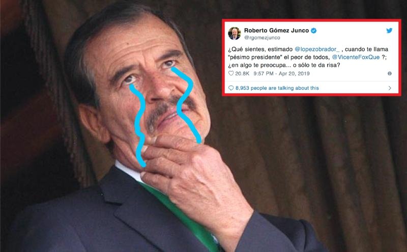 Esta fue la épica trolleada que le dió Roberto Gómez Junco a Vicente Fox.