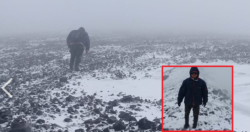Jóvenes burlan a las autoridades y escalan hasta el cráter del Popocatépetl. 