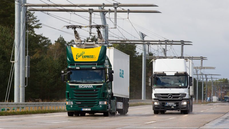 Alemania estrena autopista eléctrica para camiones híbridos