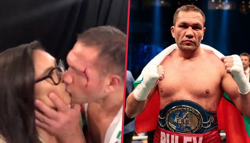 Boxeador besa a la fuerza a reportera y es castigado por seis meses (VIDEO)