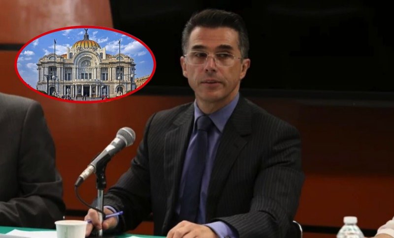Sergio Mayer confunde Bellas Artes con Palacio Legislativo al defender homenaje