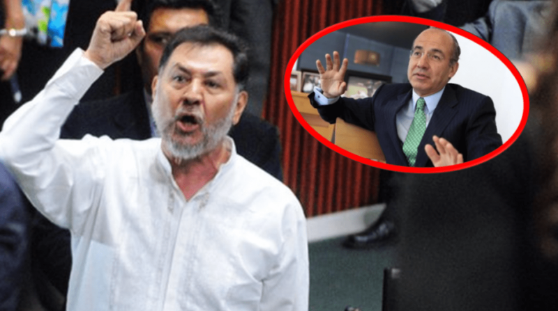 #HayTiroSeñores: Noroña arremete y se burla de Felipe Calderón, lo llama 