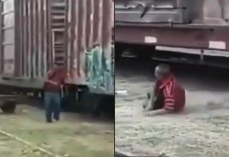 Migrante pierde su pierna al intentar subirse a “La Bestia” (VIDEO)y