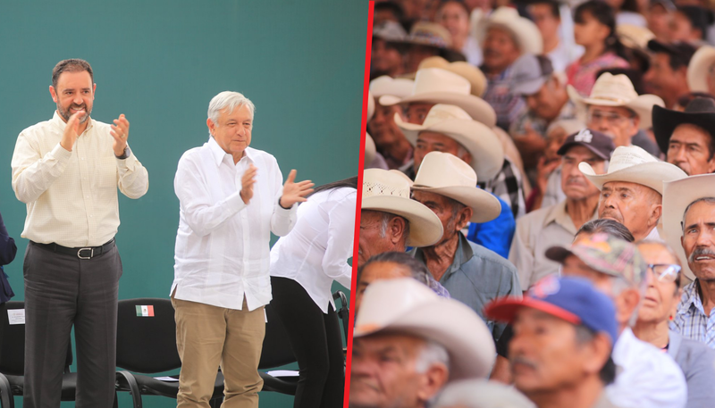 Zacatecanos abuchean a Gobernador Alejandro Tello en mitin de AMLO; le gritan ¡fuera Tello!