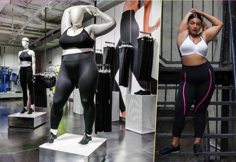 Nike incorpora maniquíes XXL en su tienda