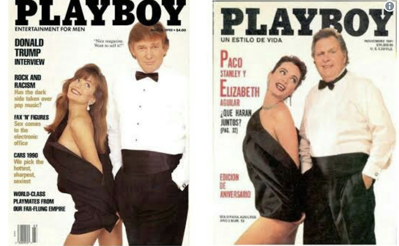 Usuarios se pitorrean de portadas de revista Playboy donde salen Paco Stanley y Donald Trump 