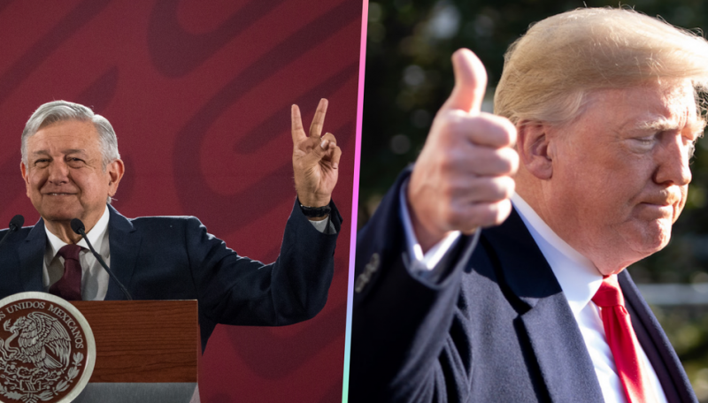 Trump renuncia a aranceles contra México, “se achicó” ante AMLO y sus advertencias.