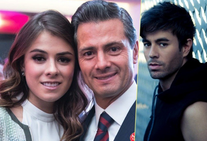 Hija de EPN se “agasaja” a Enrique Iglesias frente a todos