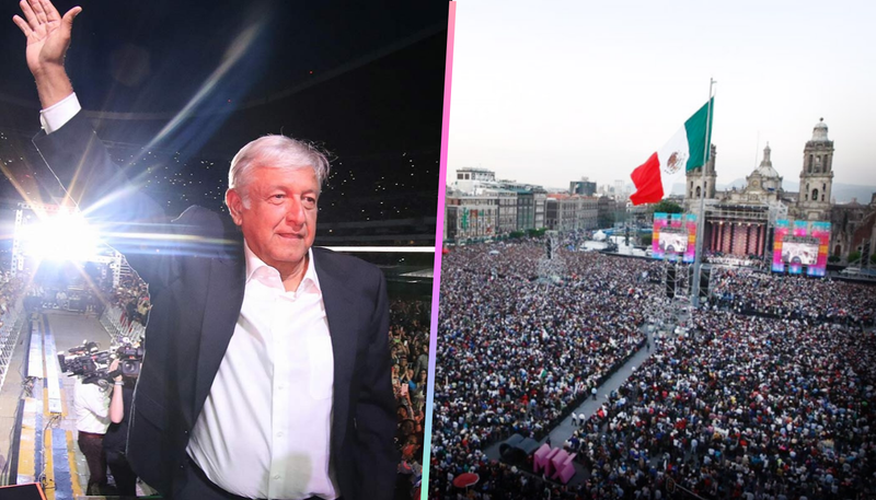 Convoca AMLO a evento en el Zócalo para celebrar su primer año de triunfo electoral.