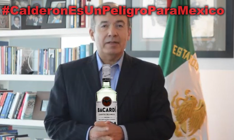 Usuarios se manifiestan en contra de FECAL con el #CalderonEsUnPeligroParaMexico.