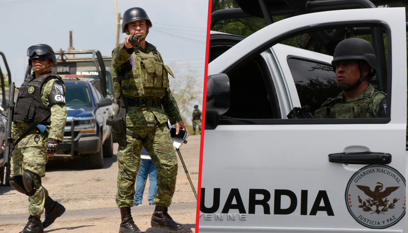 Miembros del CJNG huyen asustados luego de enfrentarse a la Guardia Nacional.