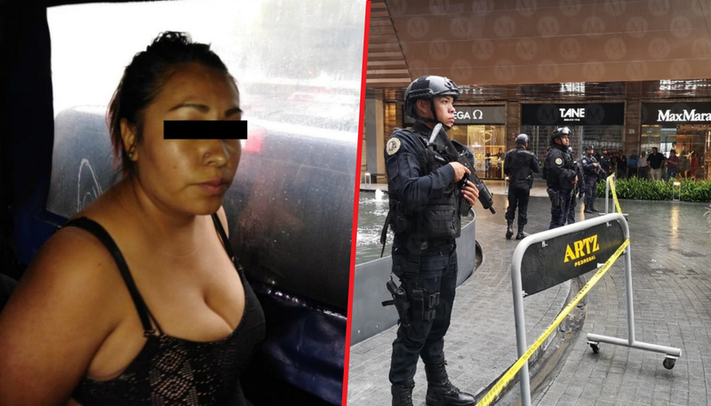 Mujer detenida en Plaza Artz fue contratada para efectuar ataque a cambio de 5 mil pesos.