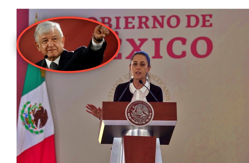 AMLO respalda totalmente a Sheinbaum tras haber anunciado que no usará la fuerza.