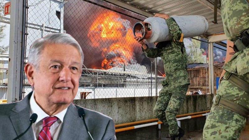 AMLO exige frenar el robo de gas y reconoce al Ejército por su valor frente a emergencias.