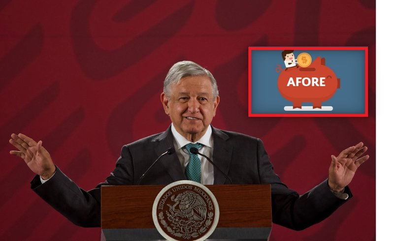 Anuncia AMLO reducción en las comisiones de las Afores. 